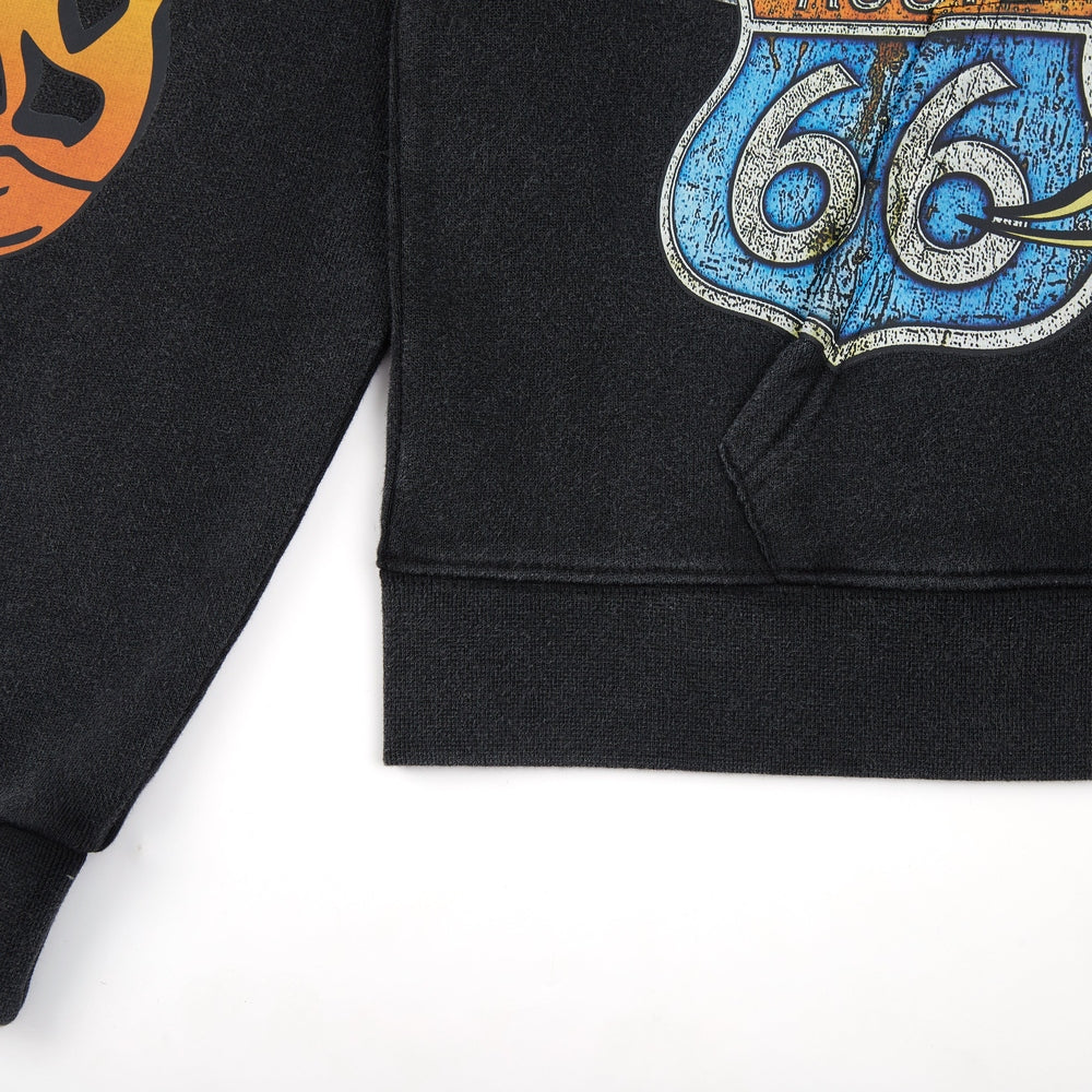 Road Trip Hoodie Vintage Wash (Black)